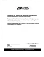 Preview for 2 page of Campbell Hausfeld DC060500 Operating Instructions And Parts Manual