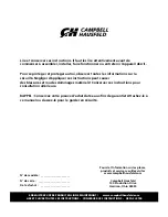 Preview for 22 page of Campbell Hausfeld DC200100 Operating Instructions And Parts Manual