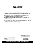 Предварительный просмотр 22 страницы Campbell Hausfeld DC200100 Operating Instructions And Parts Manual