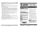 Campbell Hausfeld Deck `N Drive IN464900AV Operating Instructions And Parts Manual preview