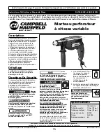 Preview for 7 page of Campbell Hausfeld DG190600CK S Operating Instructions And Parts Manual