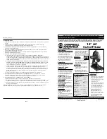 Preview for 1 page of Campbell Hausfeld DG441500CK Operating Instructions And Parts Manual