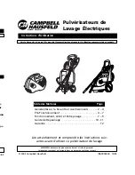 Preview for 13 page of Campbell Hausfeld Electric Pressure Washers Operating Instructions Manual