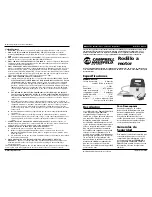 Предварительный просмотр 8 страницы Campbell Hausfeld EZ111A Operating Instructions And Parts Manual