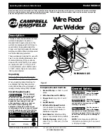 Preview for 1 page of Campbell Hausfeld FARMHAND 125 Operating Instructions And Parts Manual