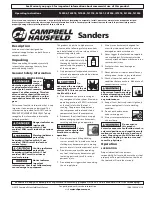 Предварительный просмотр 1 страницы Campbell Hausfeld FHT504 Operating Instructions Manual