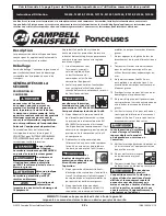 Предварительный просмотр 5 страницы Campbell Hausfeld FHT504 Operating Instructions Manual