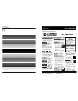 Preview for 1 page of Campbell Hausfeld FHV009 Operating Instructions Manual