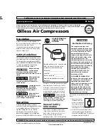 Preview for 1 page of Campbell Hausfeld FP Serie Operating Instructions Manual