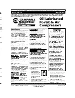 Preview for 1 page of Campbell Hausfeld FP2000 Operating Instructions Manual