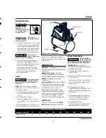 Preview for 3 page of Campbell Hausfeld FP2040 Operating Instructions And Parts Manual