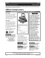 Preview for 1 page of Campbell Hausfeld FP2096 Series Operating Instructions And Parts List Manual