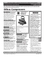 Preview for 1 page of Campbell Hausfeld FP209699 Operating Instructions And Parts Manual