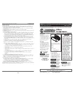 Campbell Hausfeld FP2098 Series Operating Instructions And Parts List Manual preview