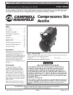 Предварительный просмотр 21 страницы Campbell Hausfeld FP2603 Operating Instructions And Parts Manual