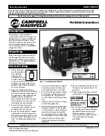 Campbell Hausfeld GN1200 Operating Instructions Manual preview