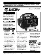 Preview for 7 page of Campbell Hausfeld GN1200 Operating Instructions Manual