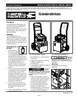 Preview for 5 page of Campbell Hausfeld GN2560V Operating Instructions Manual