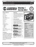 Campbell Hausfeld GW4502 Operating Instructions And Parts Manual preview