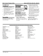 Preview for 2 page of Campbell Hausfeld HDA704 Operating Instructions Manual