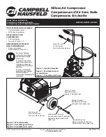 Предварительный просмотр 1 страницы Campbell Hausfeld HG3000 Series Quick Setup Instructions