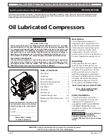 Preview for 1 page of Campbell Hausfeld HL5404 Operating Instructions And Parts Manual