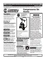 Предварительный просмотр 17 страницы Campbell Hausfeld HM7000 Operating Instructions Manual