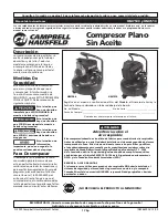 Preview for 17 page of Campbell Hausfeld HM7510 Operating Instructions Manual