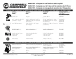 Campbell Hausfeld HU350199 Quick Start Manual предпросмотр