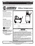 Campbell Hausfeld HU500000 Operating Instructions Manual preview