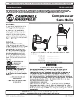 Preview for 11 page of Campbell Hausfeld HU500000 Operating Instructions Manual