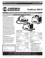 Предварительный просмотр 13 страницы Campbell Hausfeld HV2000 Series Operating Instructions And Parts Manual