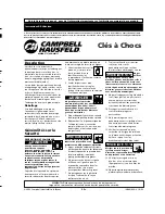 Preview for 5 page of Campbell Hausfeld Impact Wrenches Operating Instructions Manual