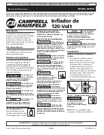 Preview for 6 page of Campbell Hausfeld IN239502AV Operating Instructions Manual