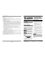 Preview for 1 page of Campbell Hausfeld IN465300AV Operating Instructions And Parts Manual