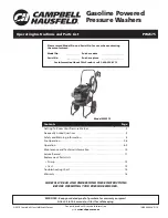 Preview for 1 page of Campbell Hausfeld IN469403AV Operating Instructions And Parts List Manual