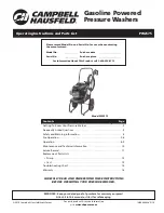 Campbell Hausfeld IN469403AV Operating Instructions And Parts List Manual предпросмотр