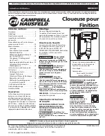 Preview for 9 page of Campbell Hausfeld IN704700AV Operating Instructions Manual