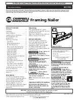 Preview for 1 page of Campbell Hausfeld IN715703AV Operating Instructions Manual