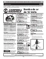 Preview for 5 page of Campbell Hausfeld IN718303AV Operating Instructions Manual