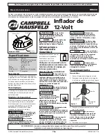 Предварительный просмотр 7 страницы Campbell Hausfeld IN718303AV Operating Instructions Manual