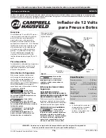 Предварительный просмотр 7 страницы Campbell Hausfeld IN718402AV Operating Instructions Manual