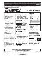 Preview for 1 page of Campbell Hausfeld IN729300AV Operating Instructions Manual