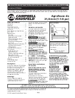 Preview for 11 page of Campbell Hausfeld IN729300AV Operating Instructions Manual