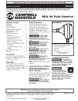Preview for 1 page of Campbell Hausfeld IN730800AV Operating Instructions Manual