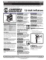 Предварительный просмотр 1 страницы Campbell Hausfeld IN733300AV Operating Instructions Manual