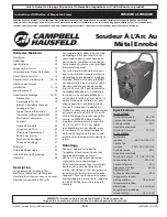 Предварительный просмотр 13 страницы Campbell Hausfeld IN973900AV Operating Instructions And Parts Manual