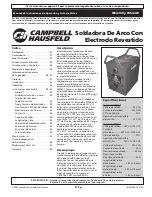 Preview for 37 page of Campbell Hausfeld IN973900AV Operating Instructions And Parts Manual