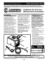 Preview for 29 page of Campbell Hausfeld IN974200AV Operating Instructions And Parts Manual
