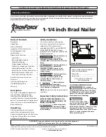 Preview for 1 page of Campbell Hausfeld IronForce IFN00300 Operating Instructions Manual